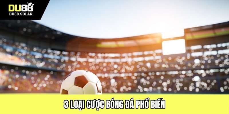 3 loại cược bóng đá phổ biến