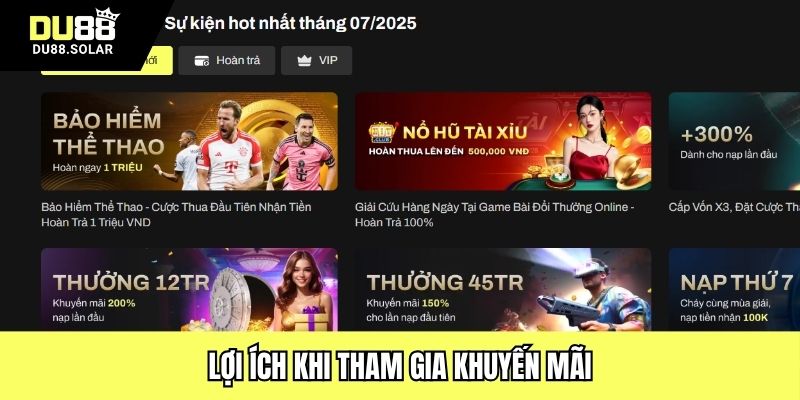 Lợi ích khi tham gia khuyến mãi